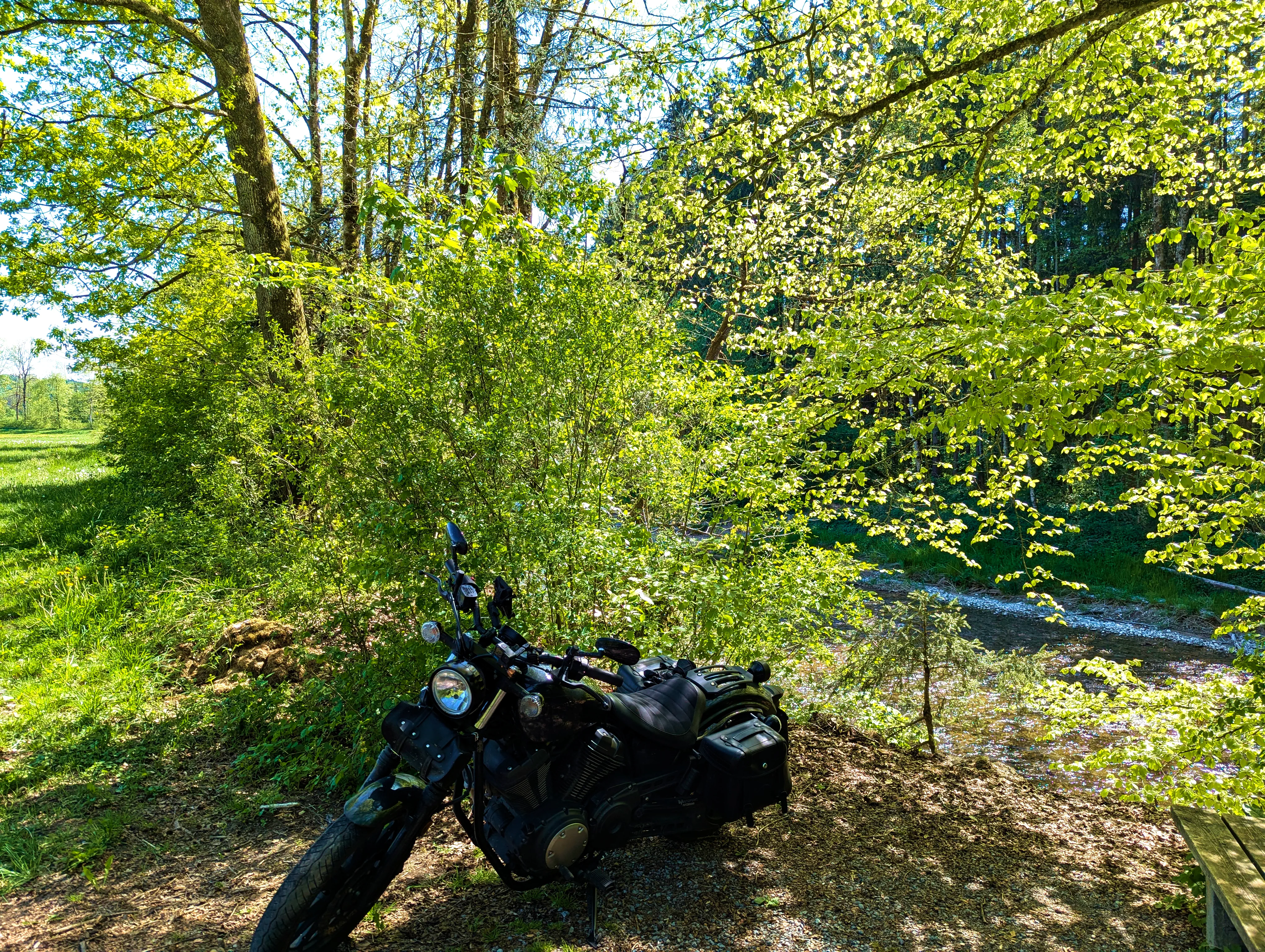 Pause an der Mangfall