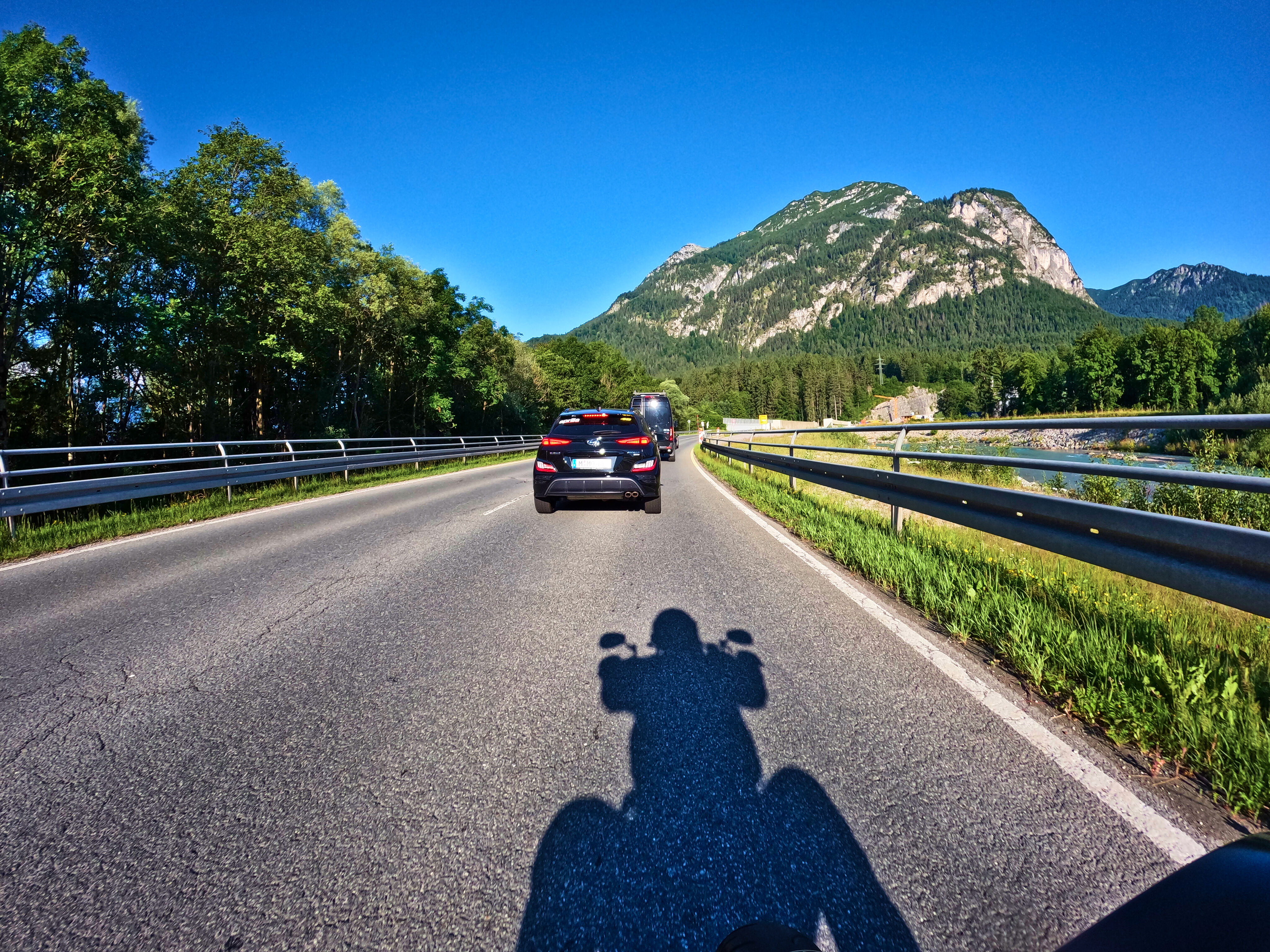 Im Verkehr vor Garmisch