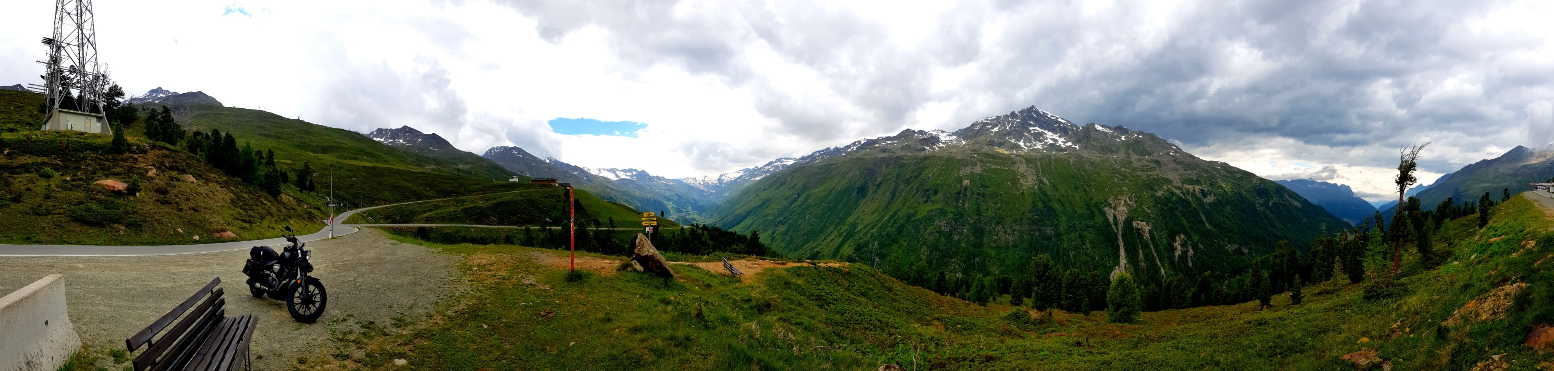 Panorama kurz vor&rsquo;m Timmelsjoch, Teil 1