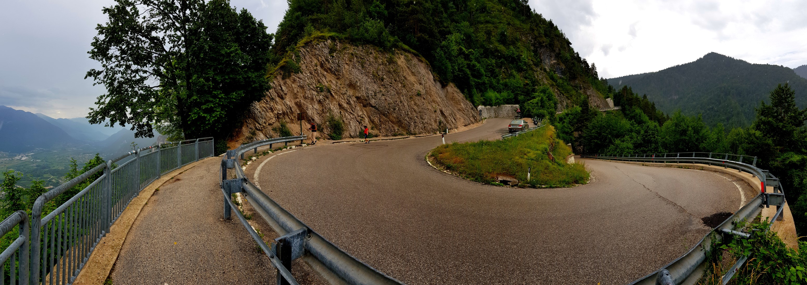 Haarnadelkurve auf der Kaiserjägerstraße