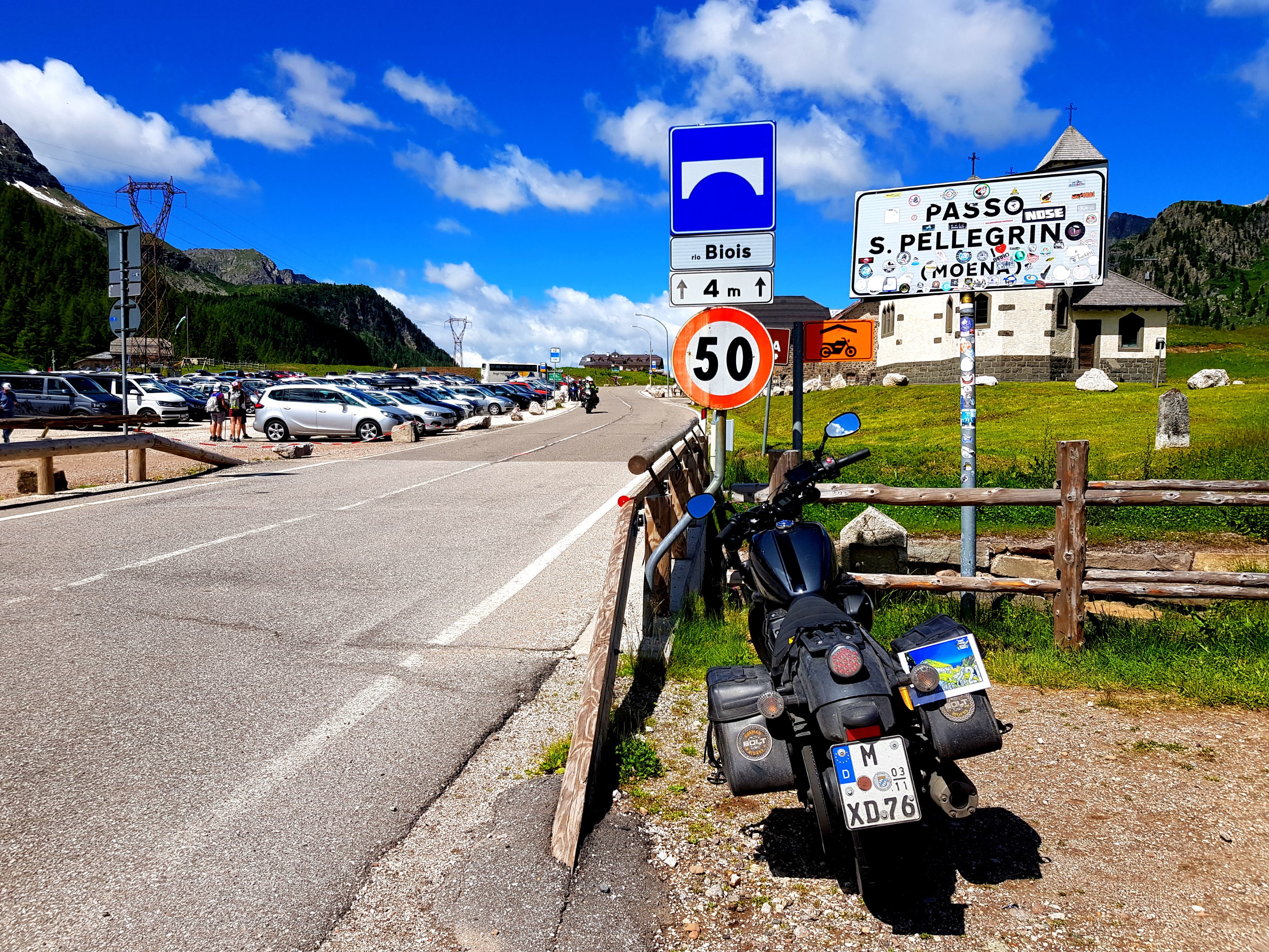 Nachweisbild am Passo di San Pellegrino