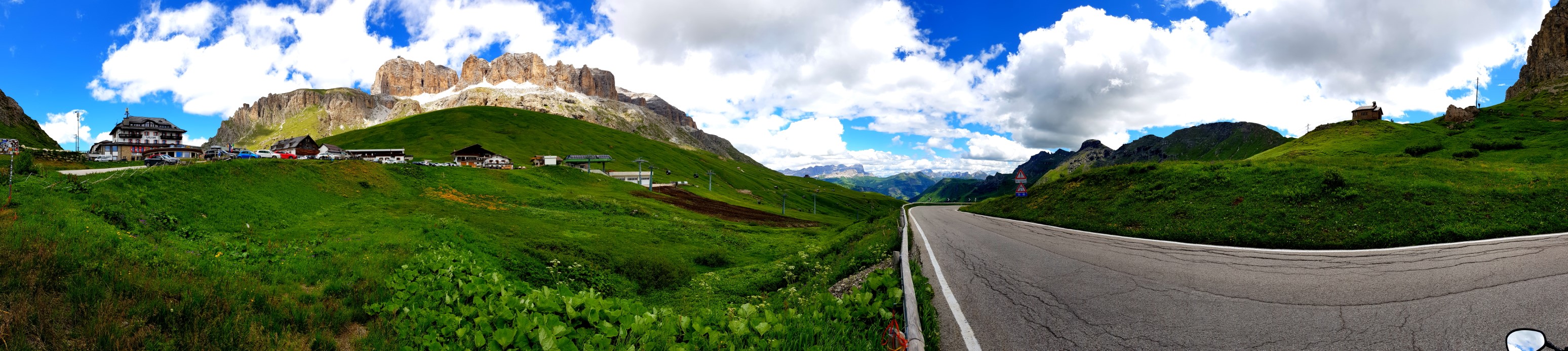 Panorama am Passo Pordoi
