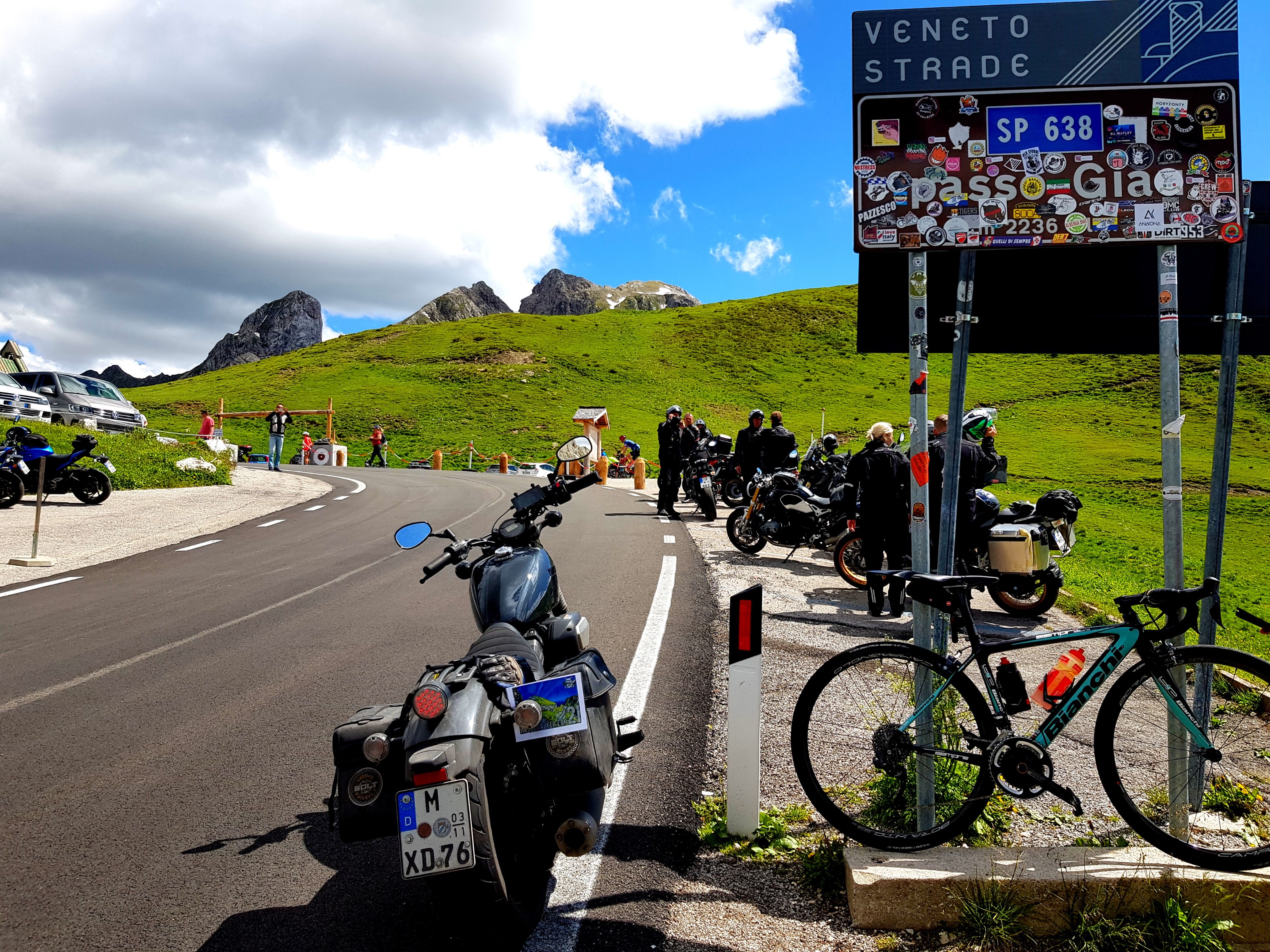 Nachweisbild am Passo di Giau