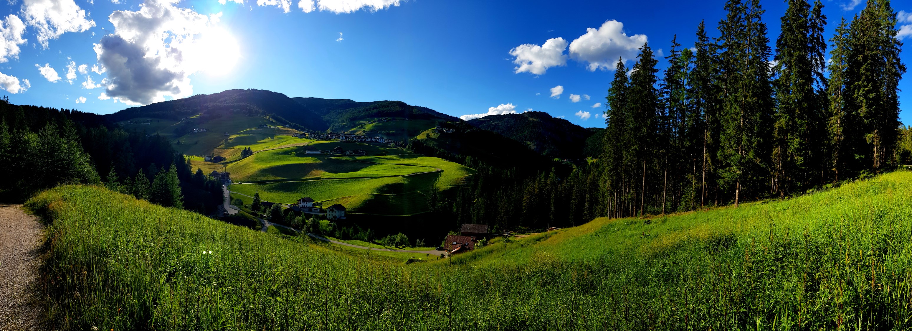 Die tiefstehende Sonne wirft tolle Schatten