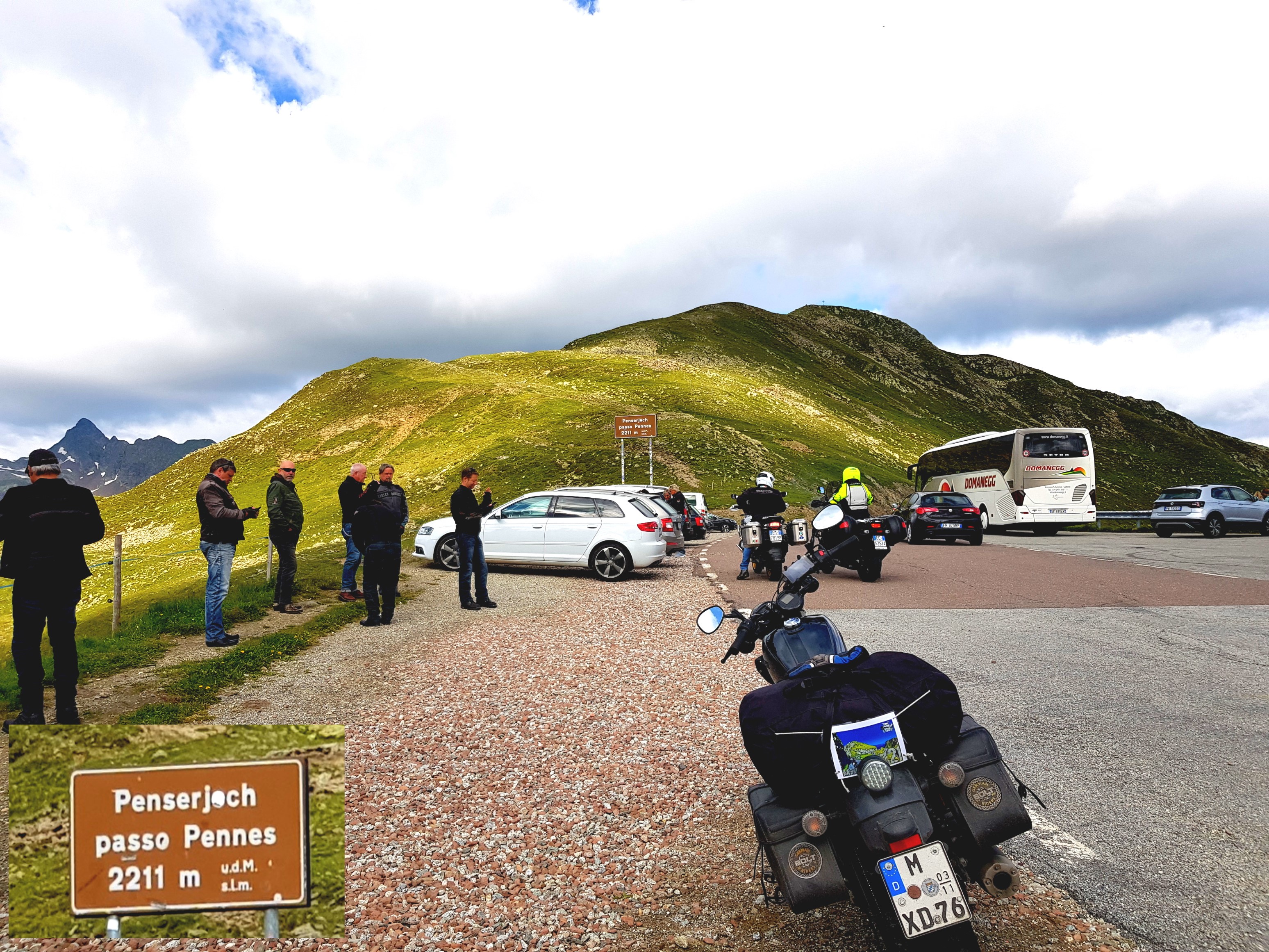 Erster Passknacker-Nachweis des Tages - Penser Joch