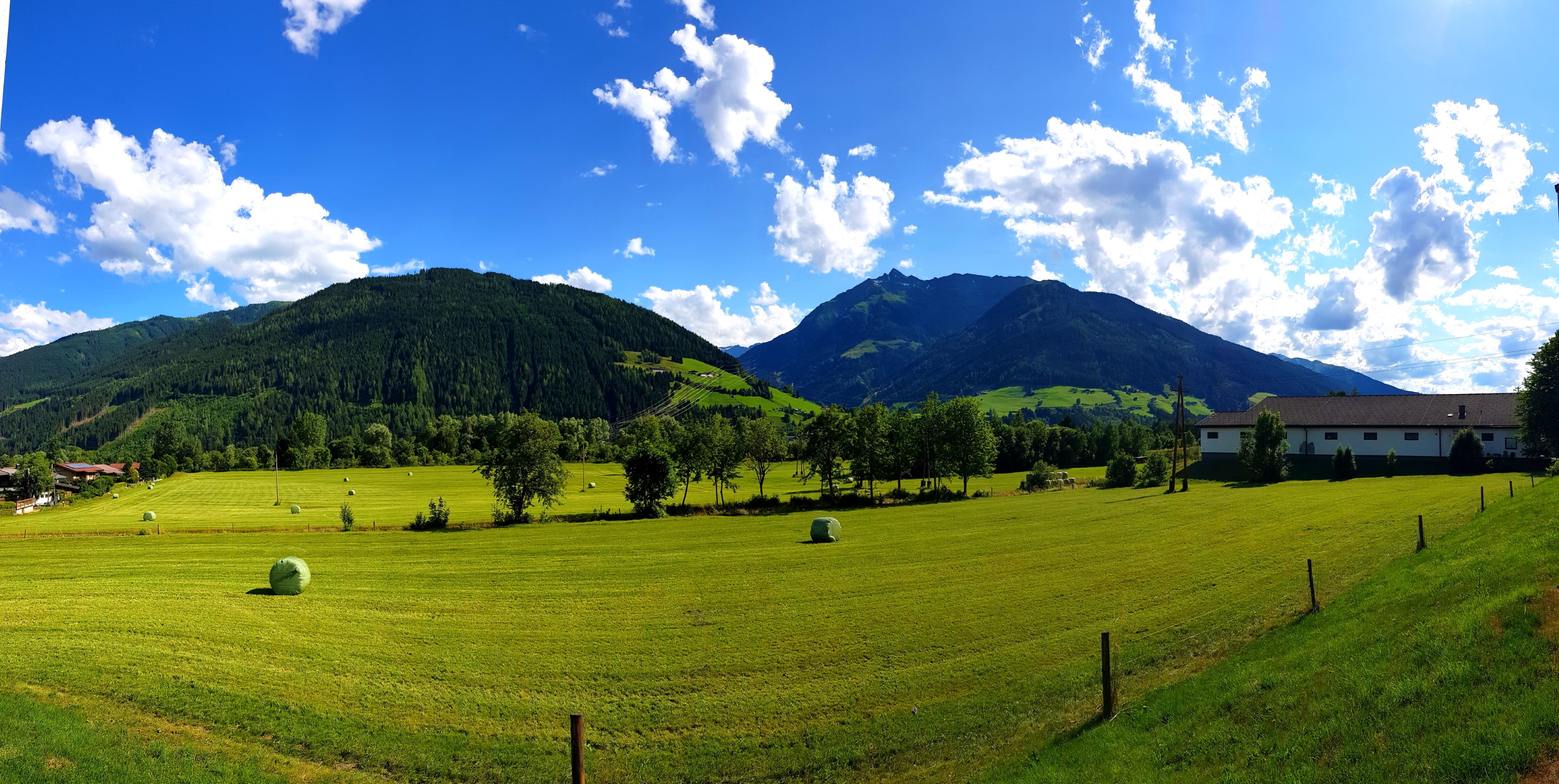 Blick von der Tankstelle Mittersill Richtung Süden