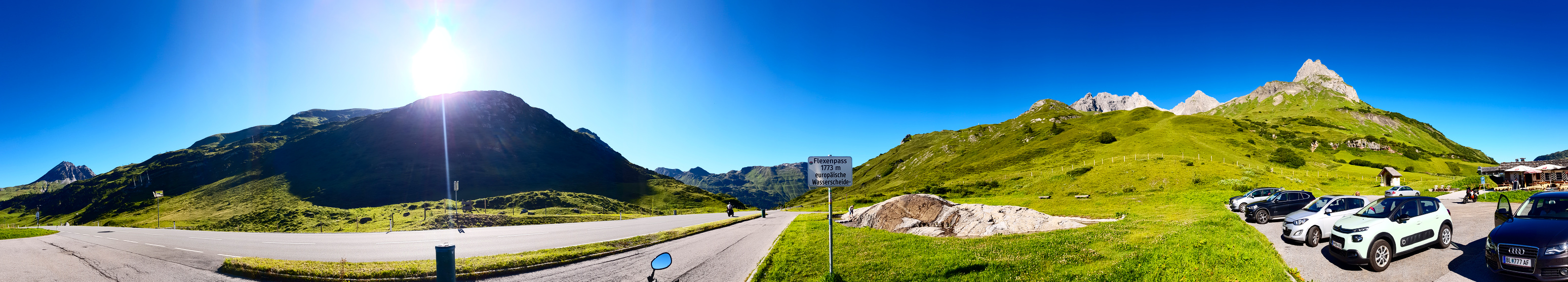 Panorama am Flexenpass