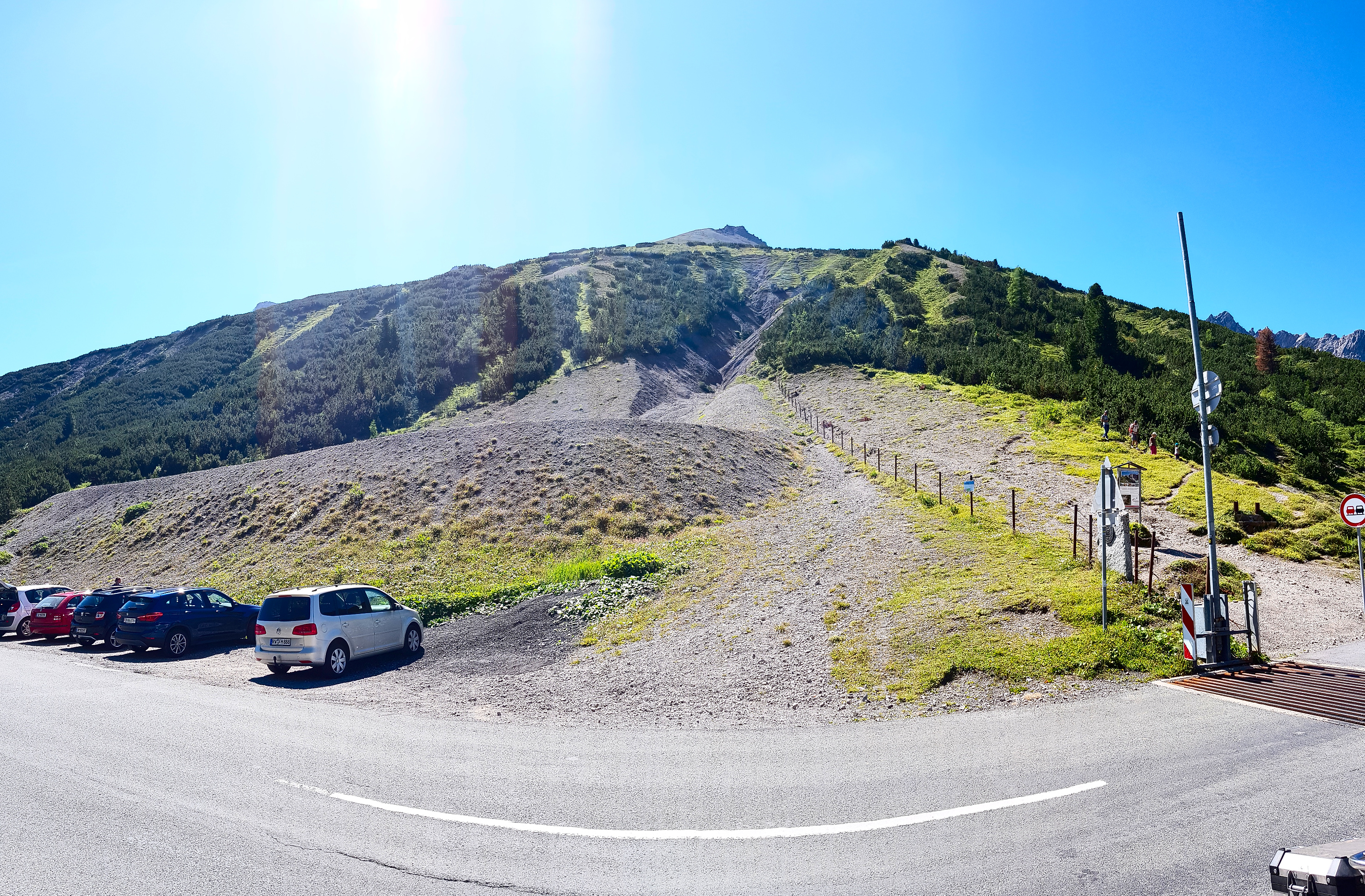 Panorama auf der Passhöhe, Teil 1