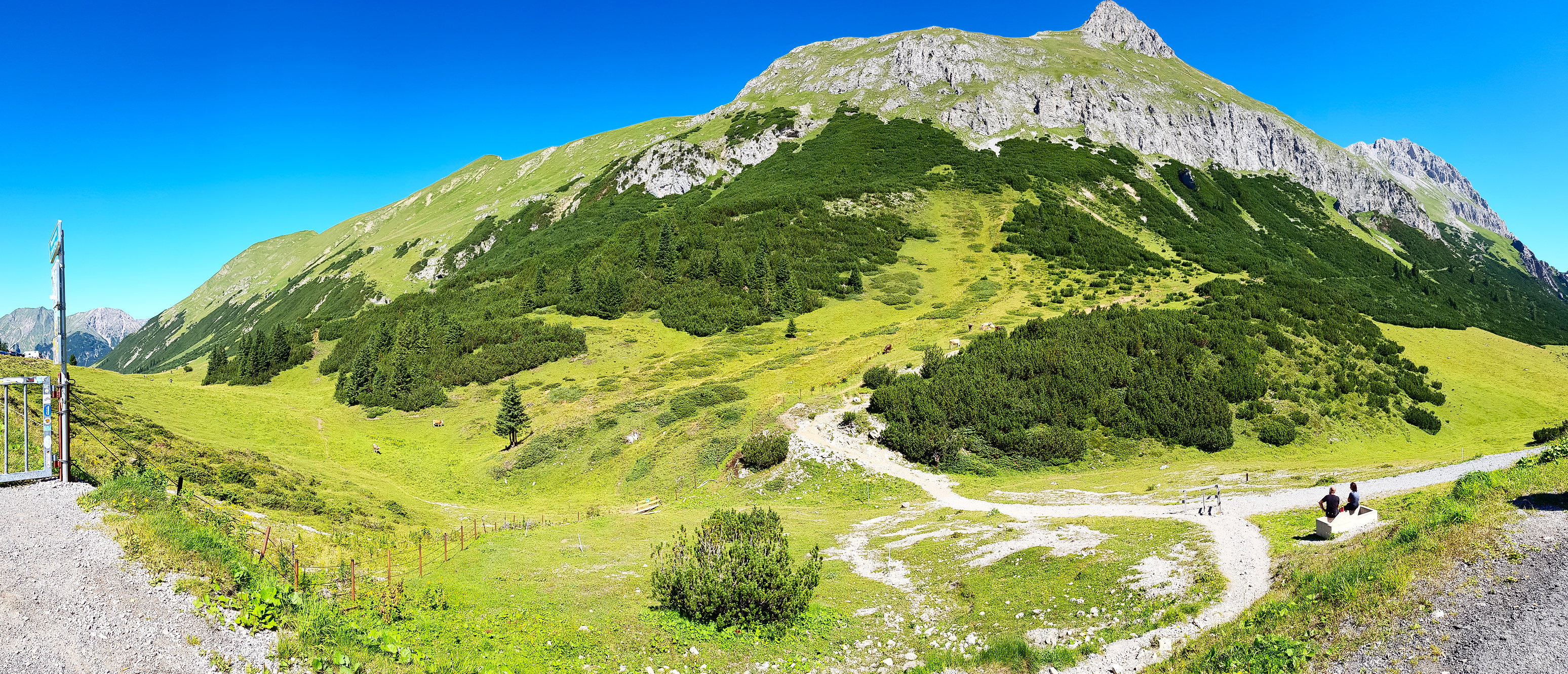 Panorama auf der Passhöhe, Teil 2