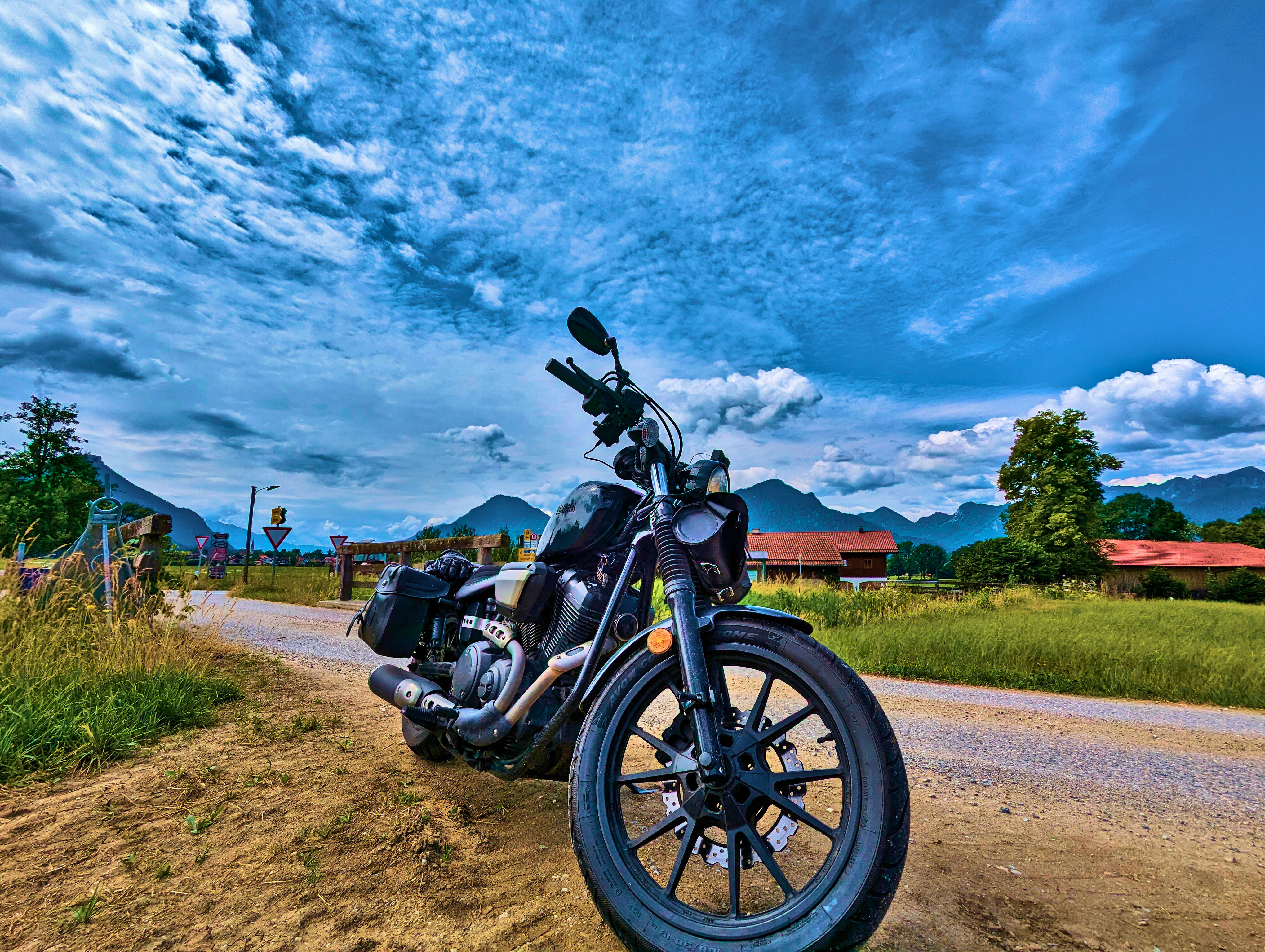 Weit hinten sind noch die Regengebiete zu erkennen.