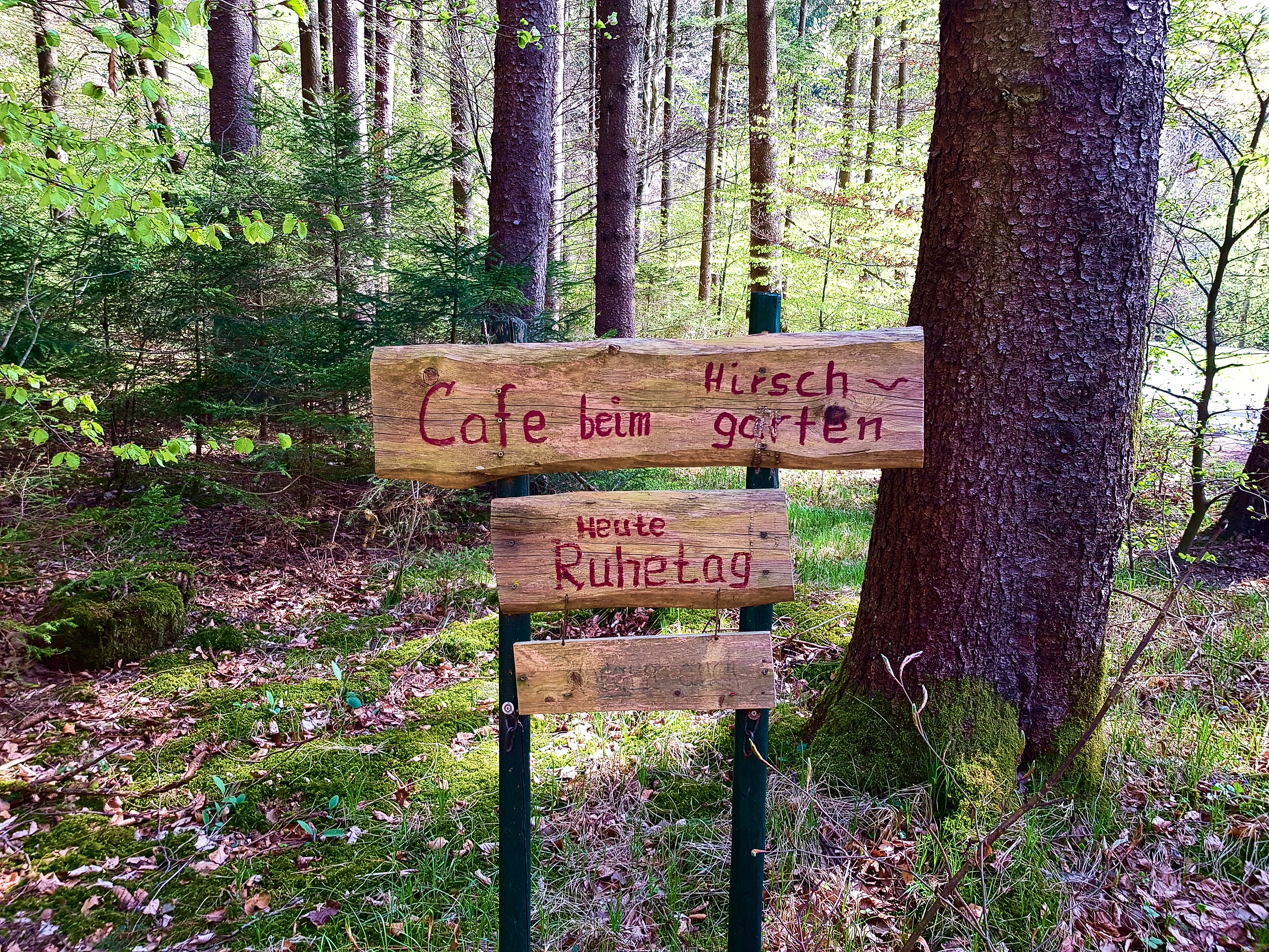 Cafe beim Hirschgarten, leider oft geschlossen