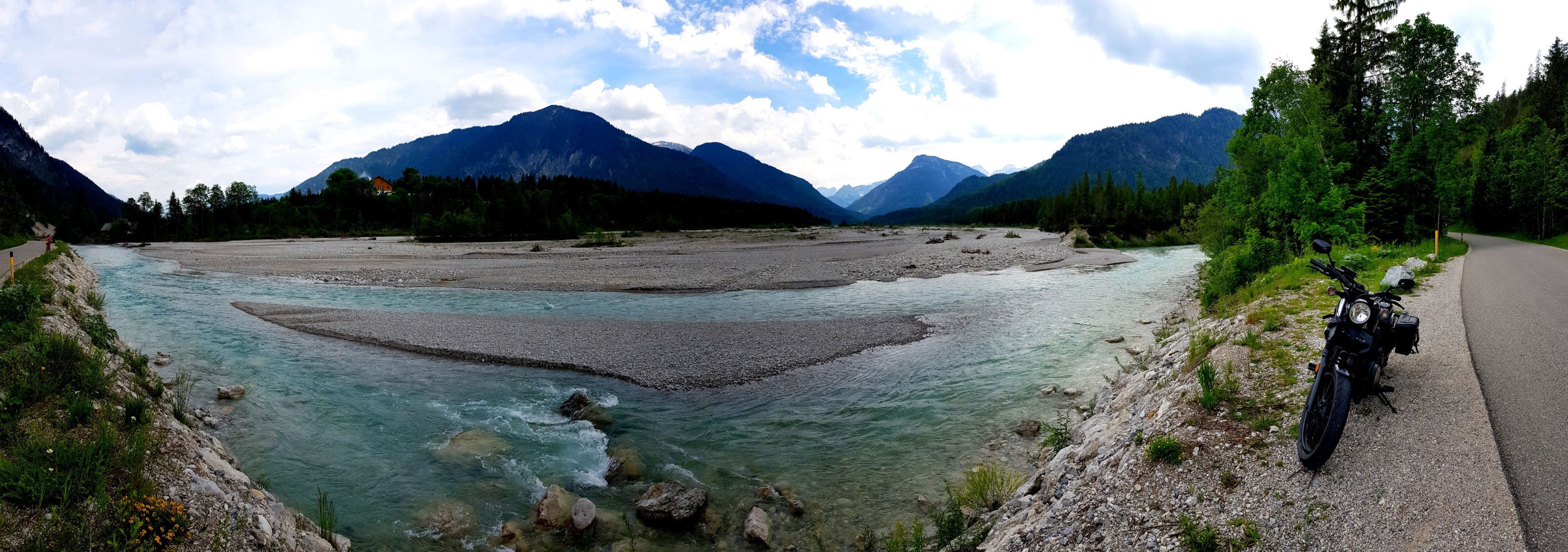 Noch ein Panorma-Blick auf die Isar