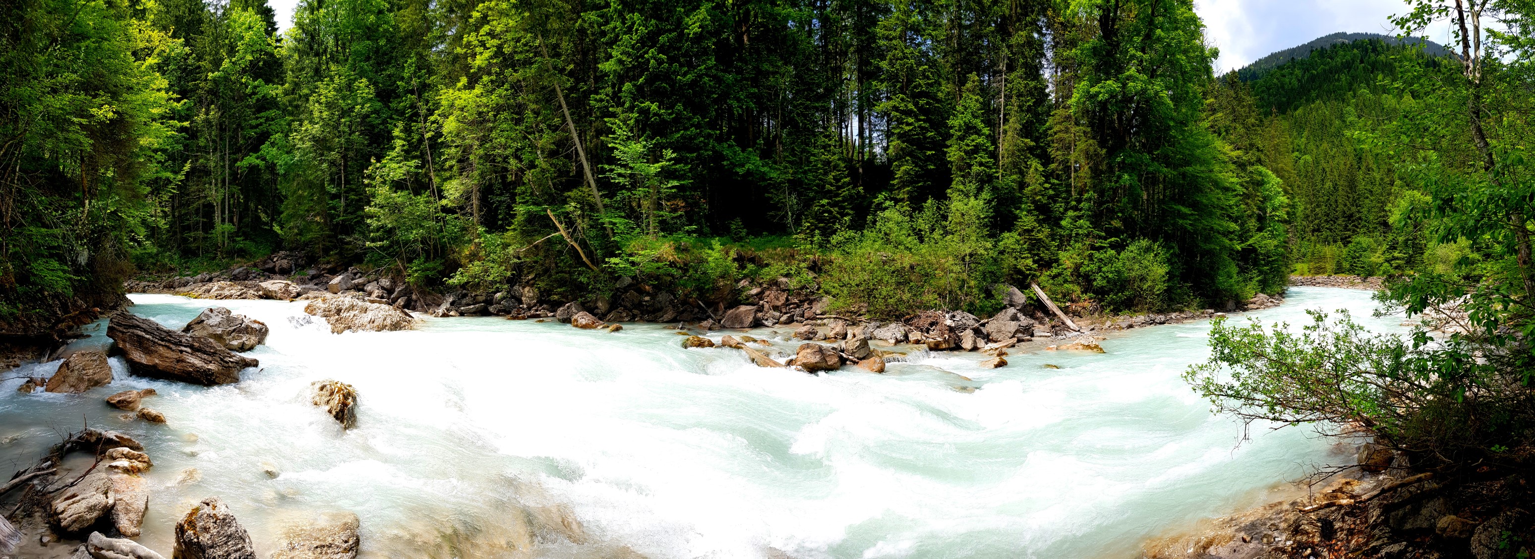 &hellip; und schießlich mit diesem Blick auf den Rißbach belohnt worden.