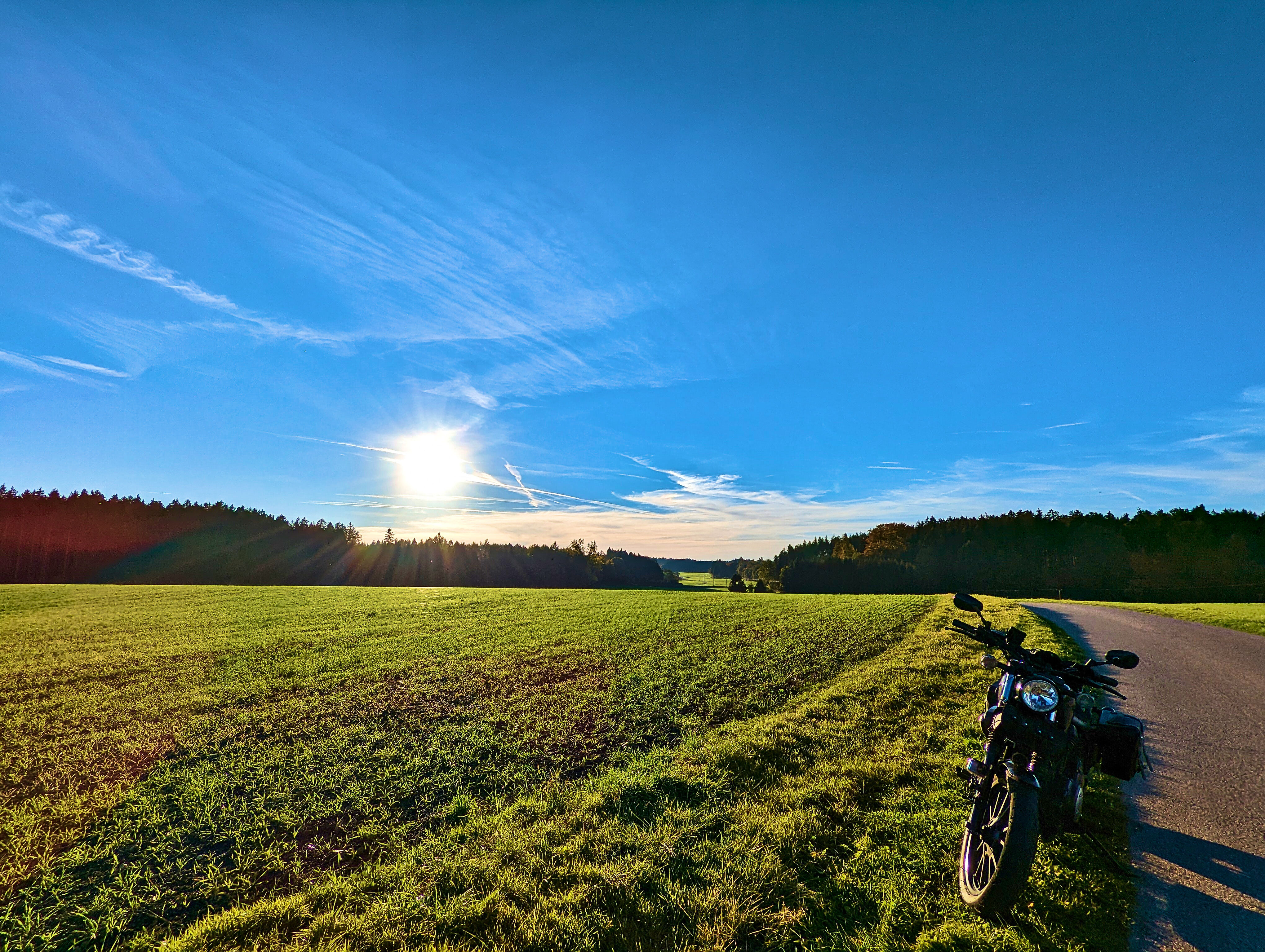 Da strahlen beide: Sonne und Bolt