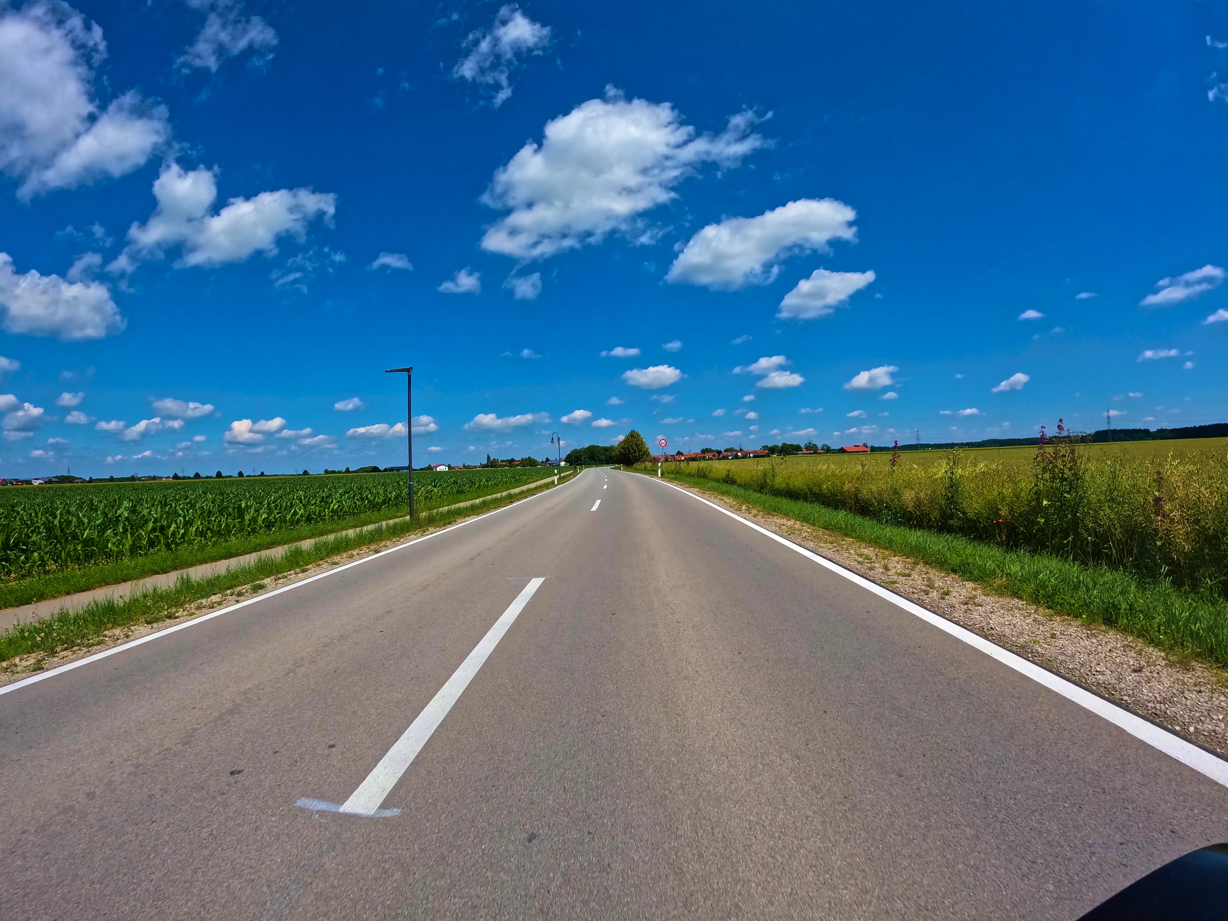 Gerade aus, Kamera sauber